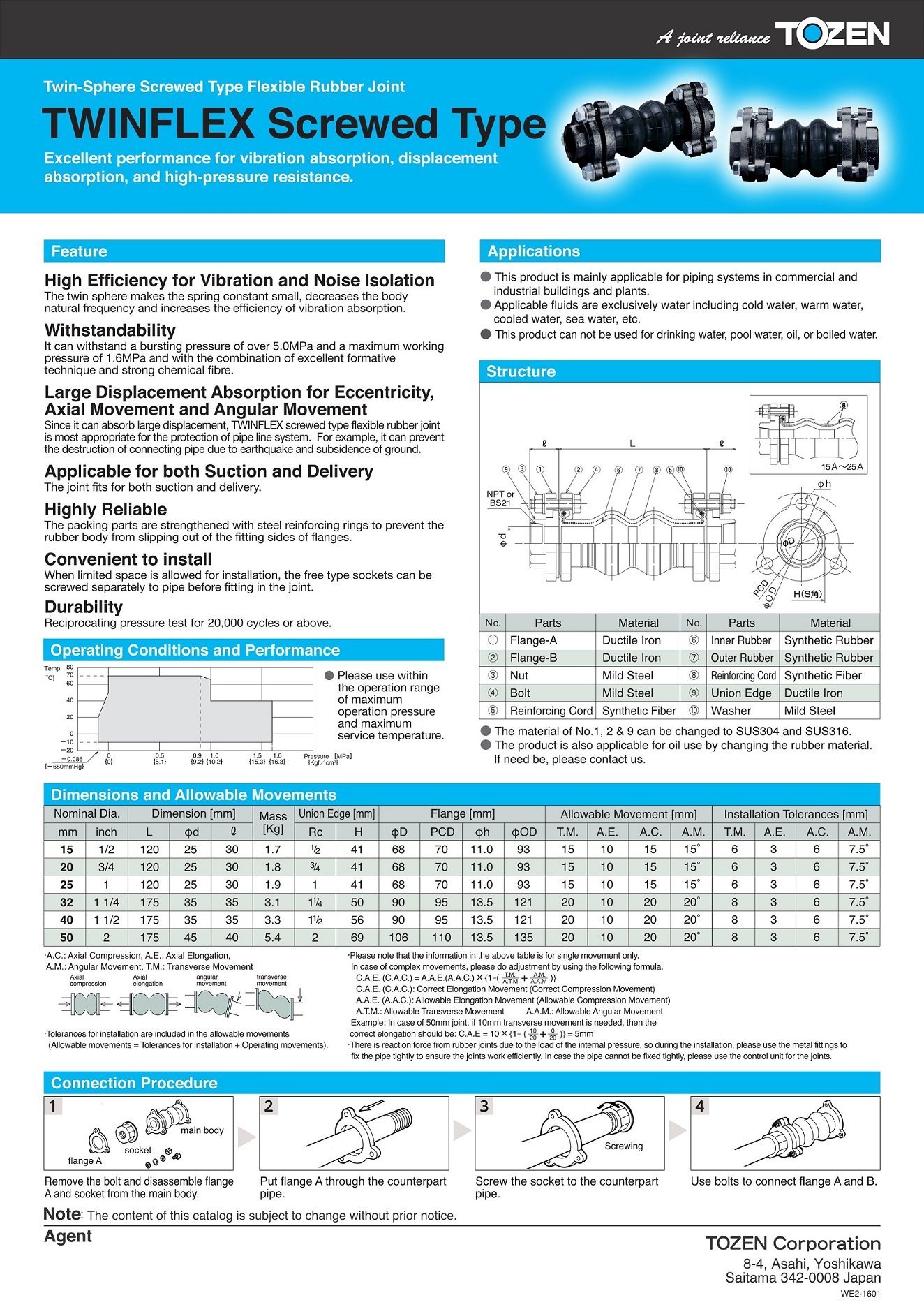 Catalog | TOZEN Corporation