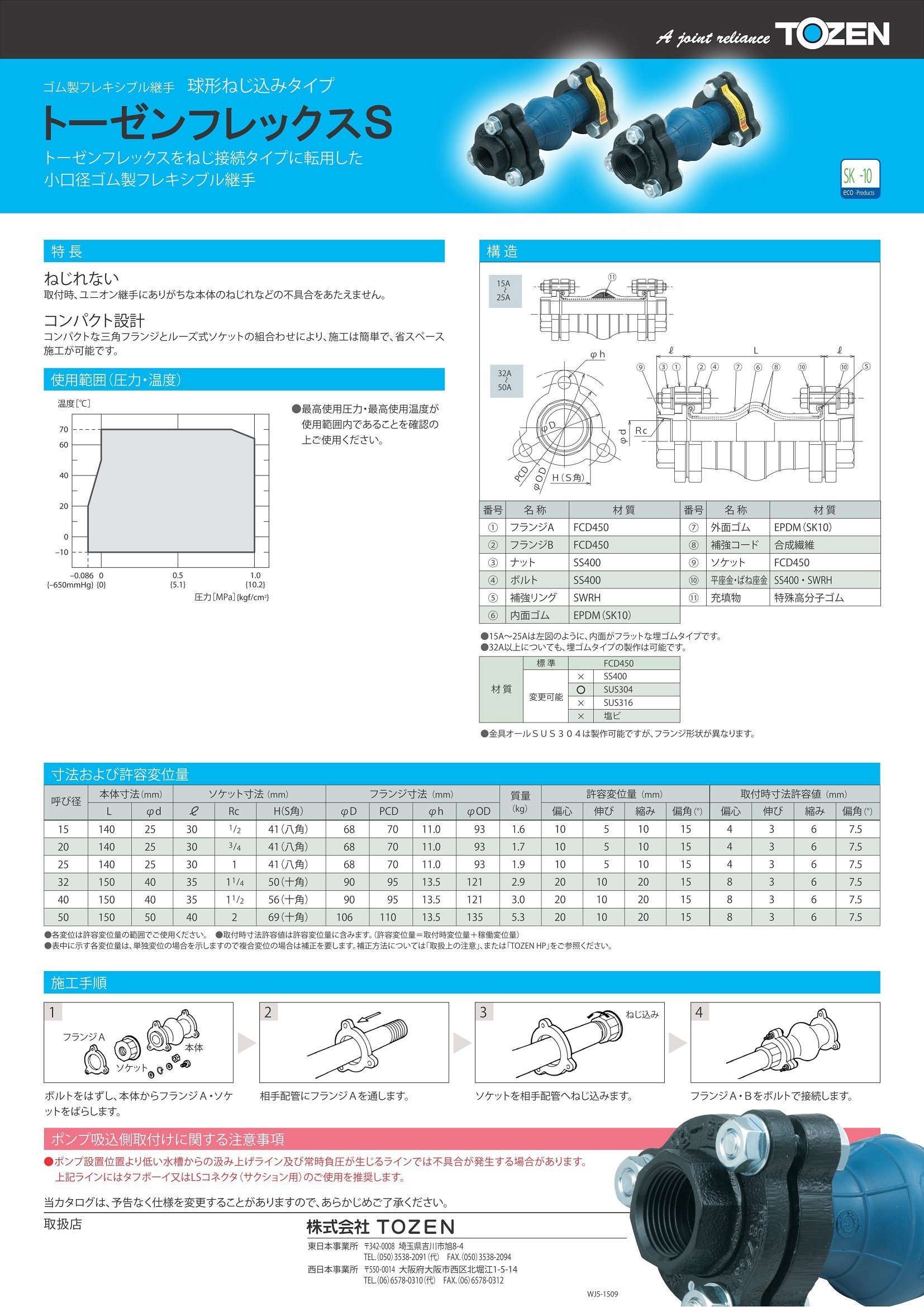 トーゼンフレックスS